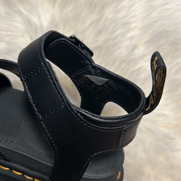 Dr Martens Women's Blaire Hydro Platform Sandals Size 7 Black - Picture 6 of 14